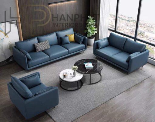Ghế sofa màu xanh đẹp hợp phong thủy