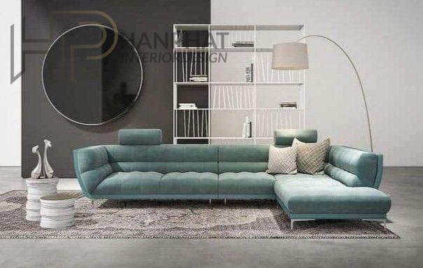 Ghế sofa màu xanh đẹp hợp phong thủy